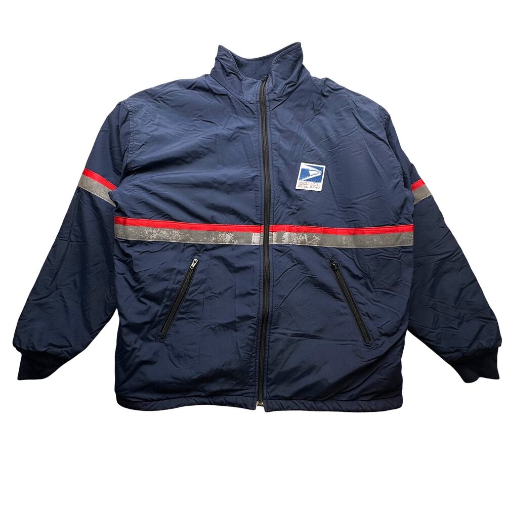 Vintage 80s Neptune Garment Co Post Office Heavyweight Jacket Medium Fleece Line